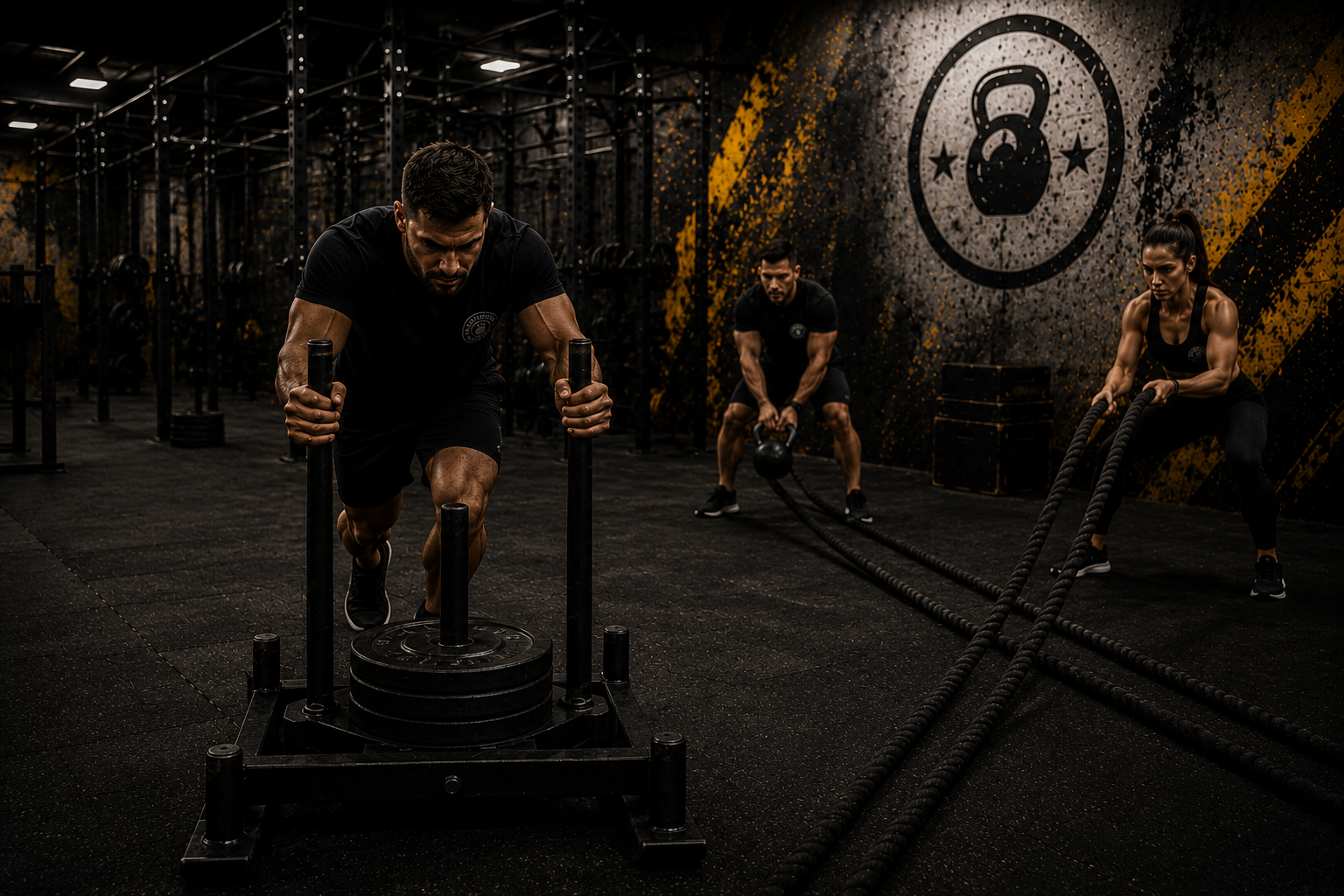 Entrenamiento híbrido real con trineo, cuerdas y trabajo bajo fatiga en Evolution Fitness