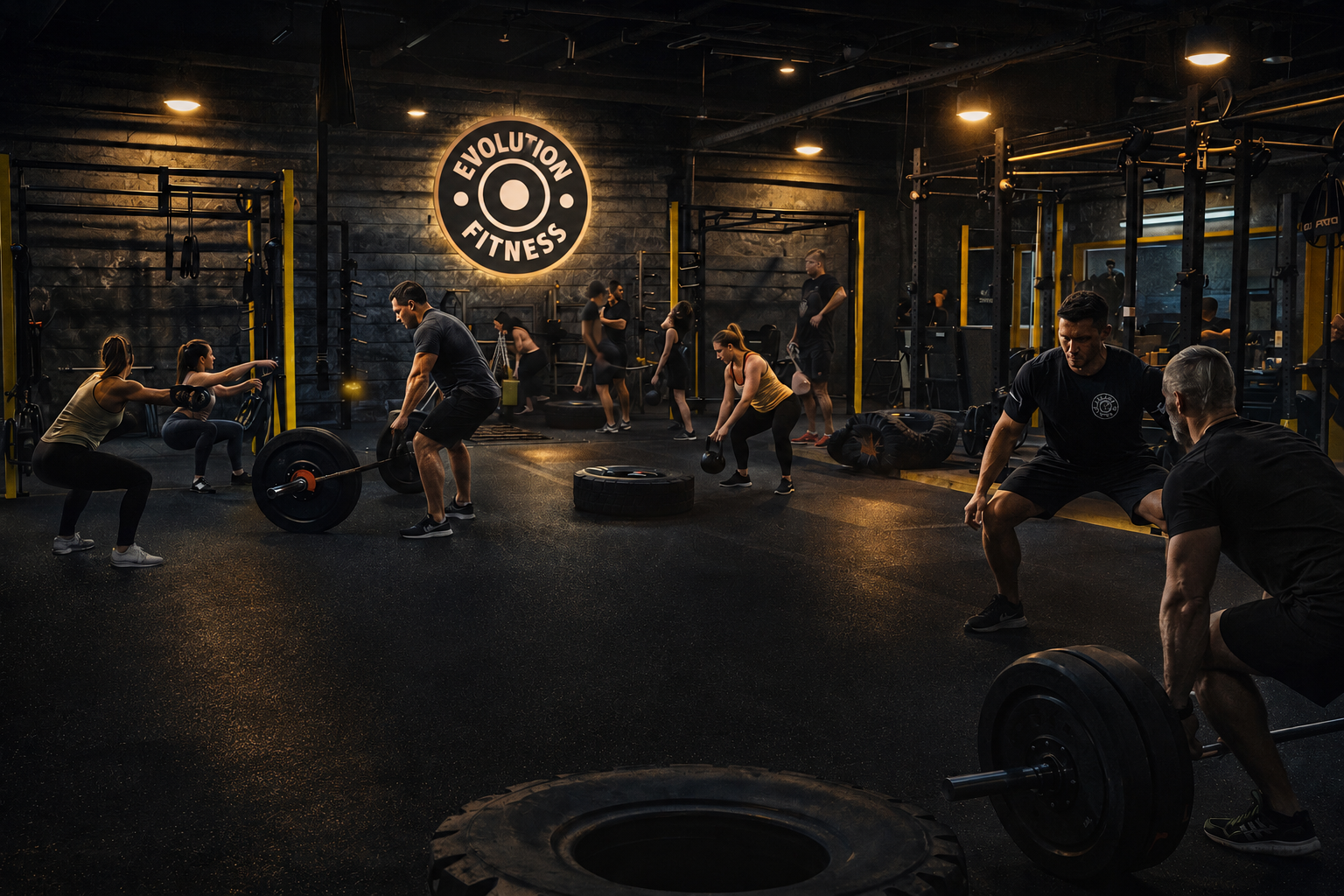 Entrenamiento grupal con fuerza y dirección técnica en Evolution Fitness
