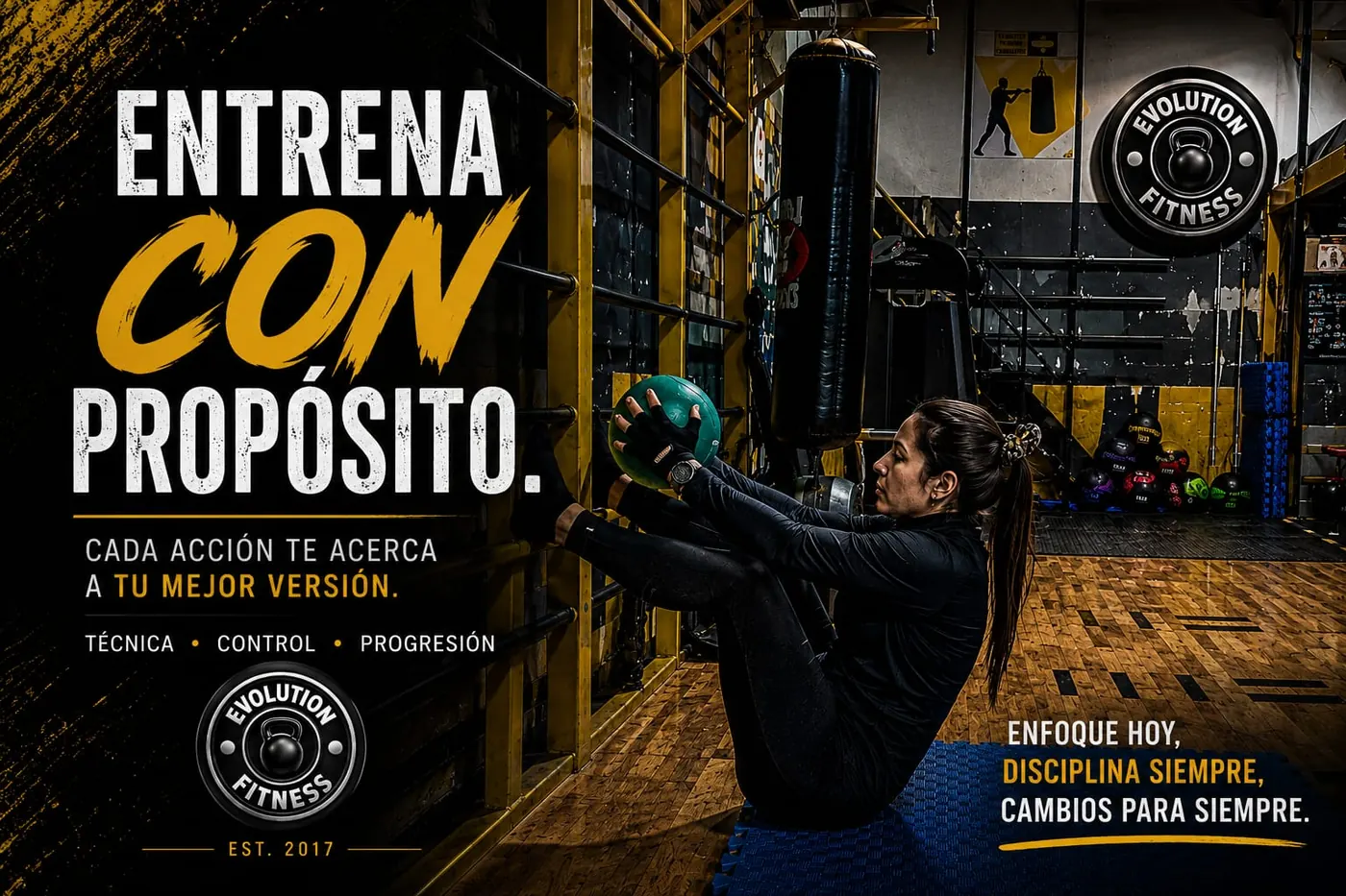 Entrenamiento con propósito en Evolution Fitness
