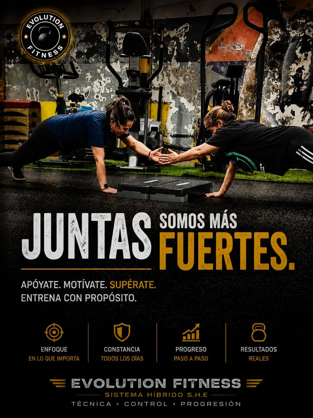 Comunidad y grupos reducidos entrenando en Evolution Fitness