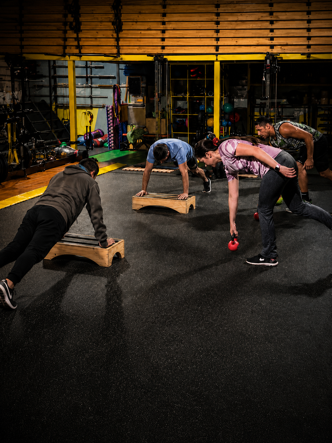 Entrenamiento grupal con método dentro del Sistema S.H.E. en Evolution Fitness